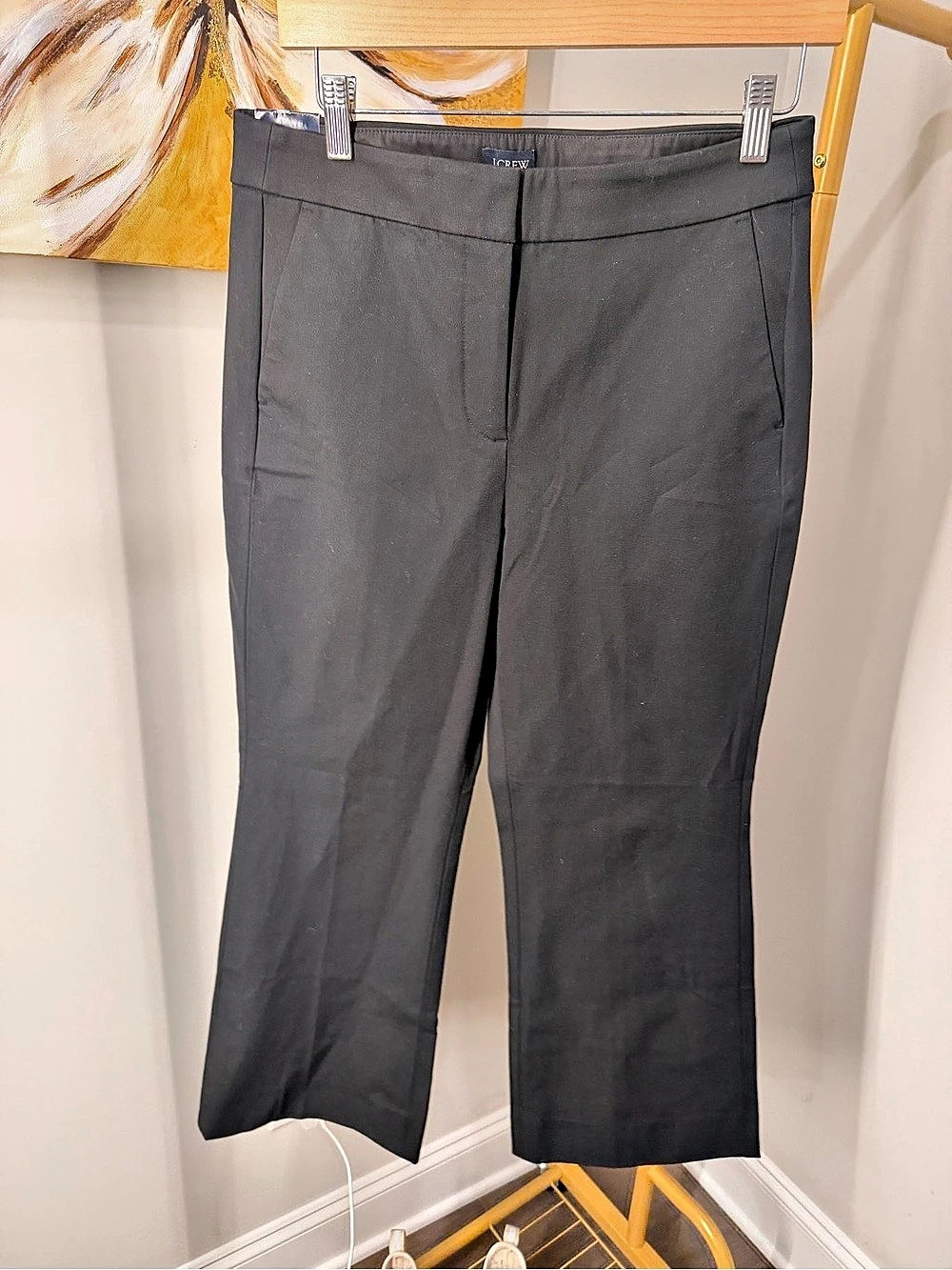 J.Crew Kelsey Flare Pant Black Size 6